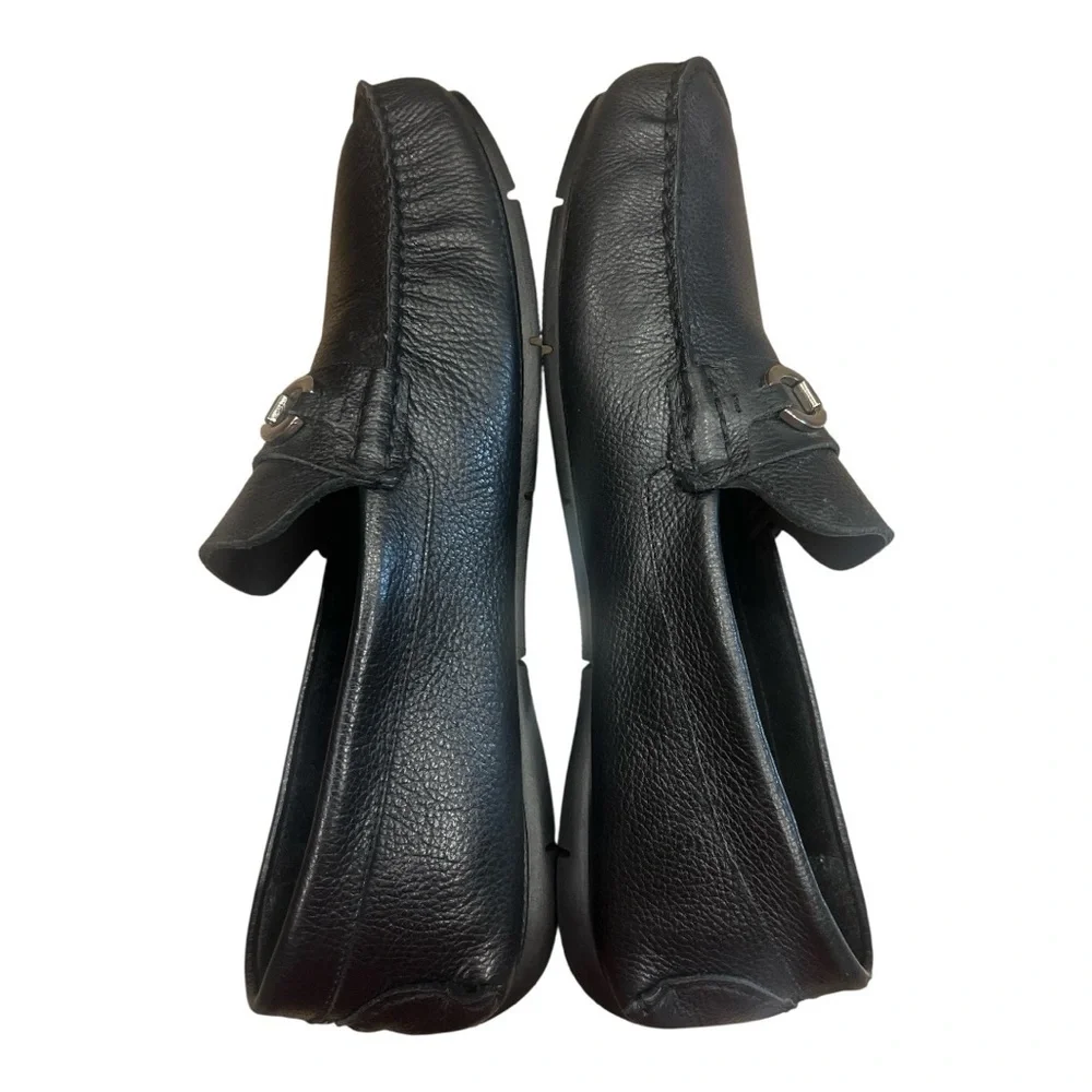 Marc Joseph Black genuine Calf Leather Loafers Made IN Brazil SZ 11.5